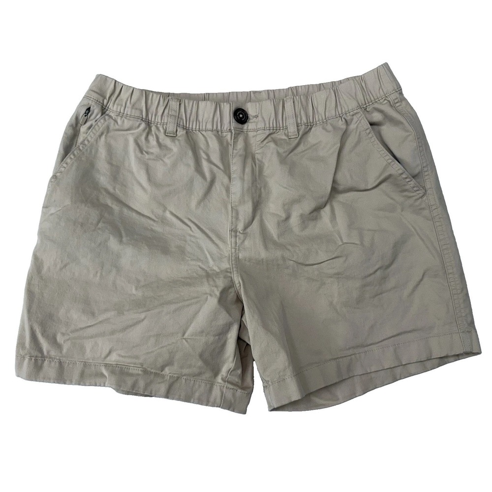 Chubbies Men's Khski Chino Shorts L 5.5" Inseam Elastic Waist Pockets